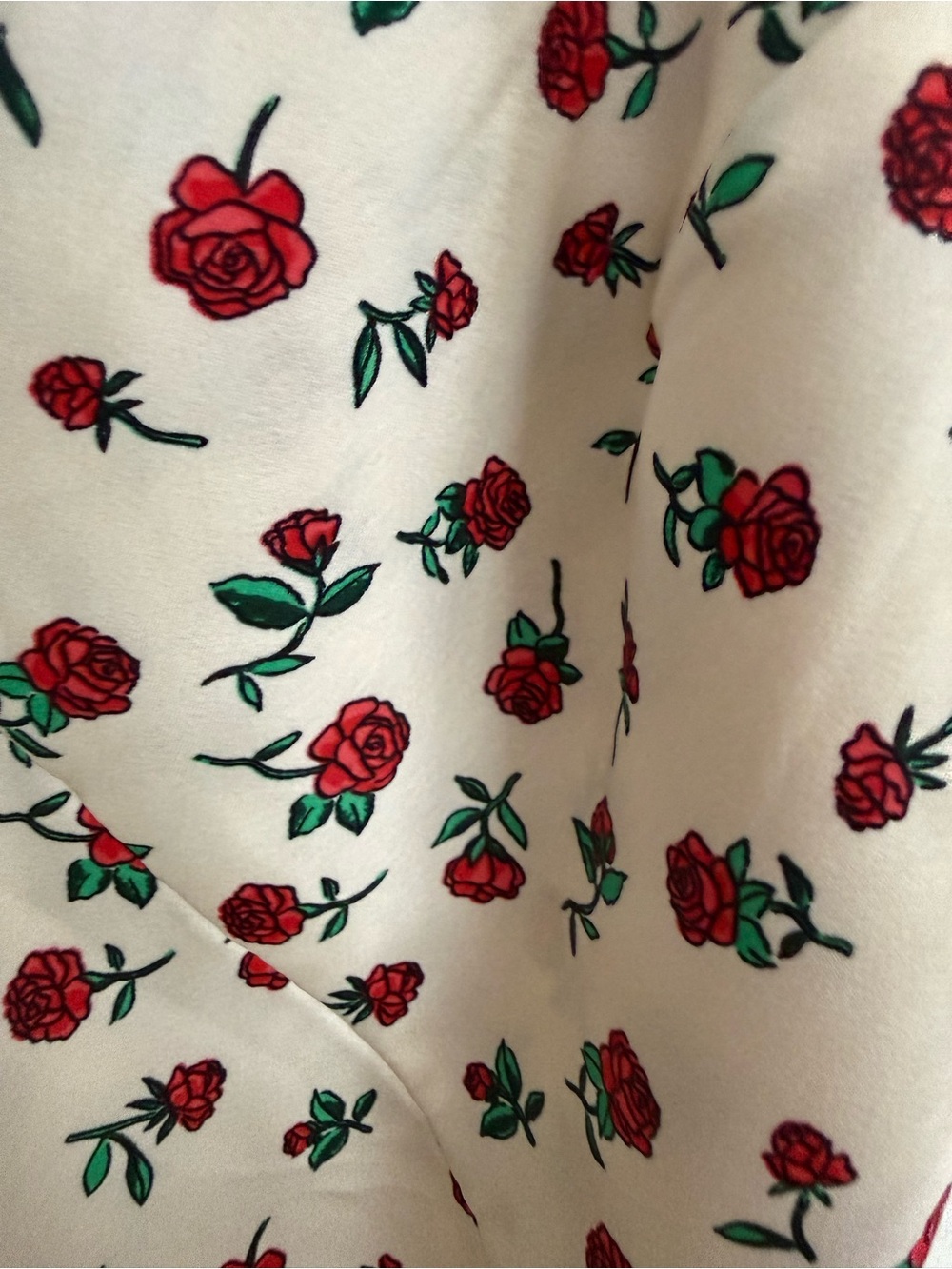 a new day Cream Maxi Slip Dress with Red Rose Print - Picture 3 of 4